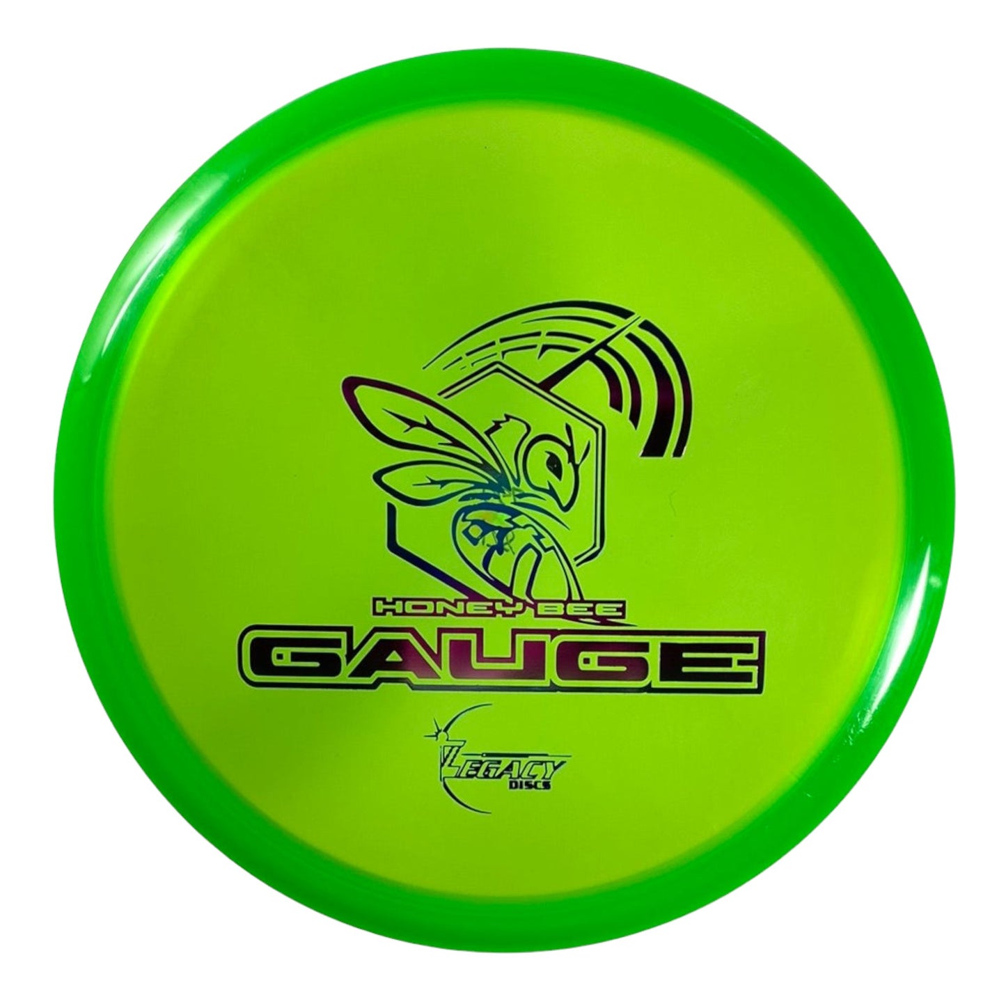 Legacy Discs Gauge | Honey Bee | Green/Pink 178g Disc Golf