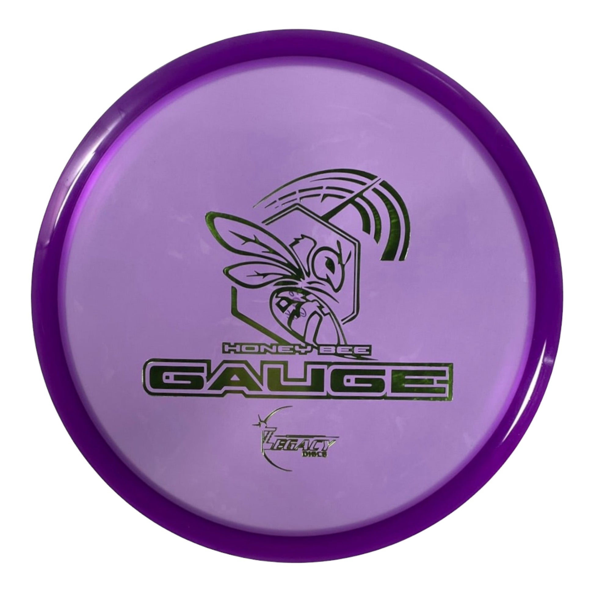 Legacy Discs Gauge | Honey Bee | Purple/Green 178g Disc Golf