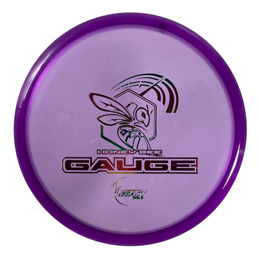 Legacy Discs Gauge | Honey Bee | Purple/Rasta 178g Disc Golf