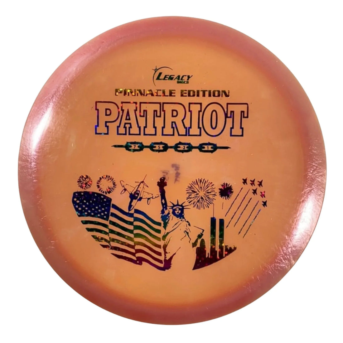Legacy Discs Patriot | Pinnacle | Orange/Rainbow 165 - 166g Disc Golf