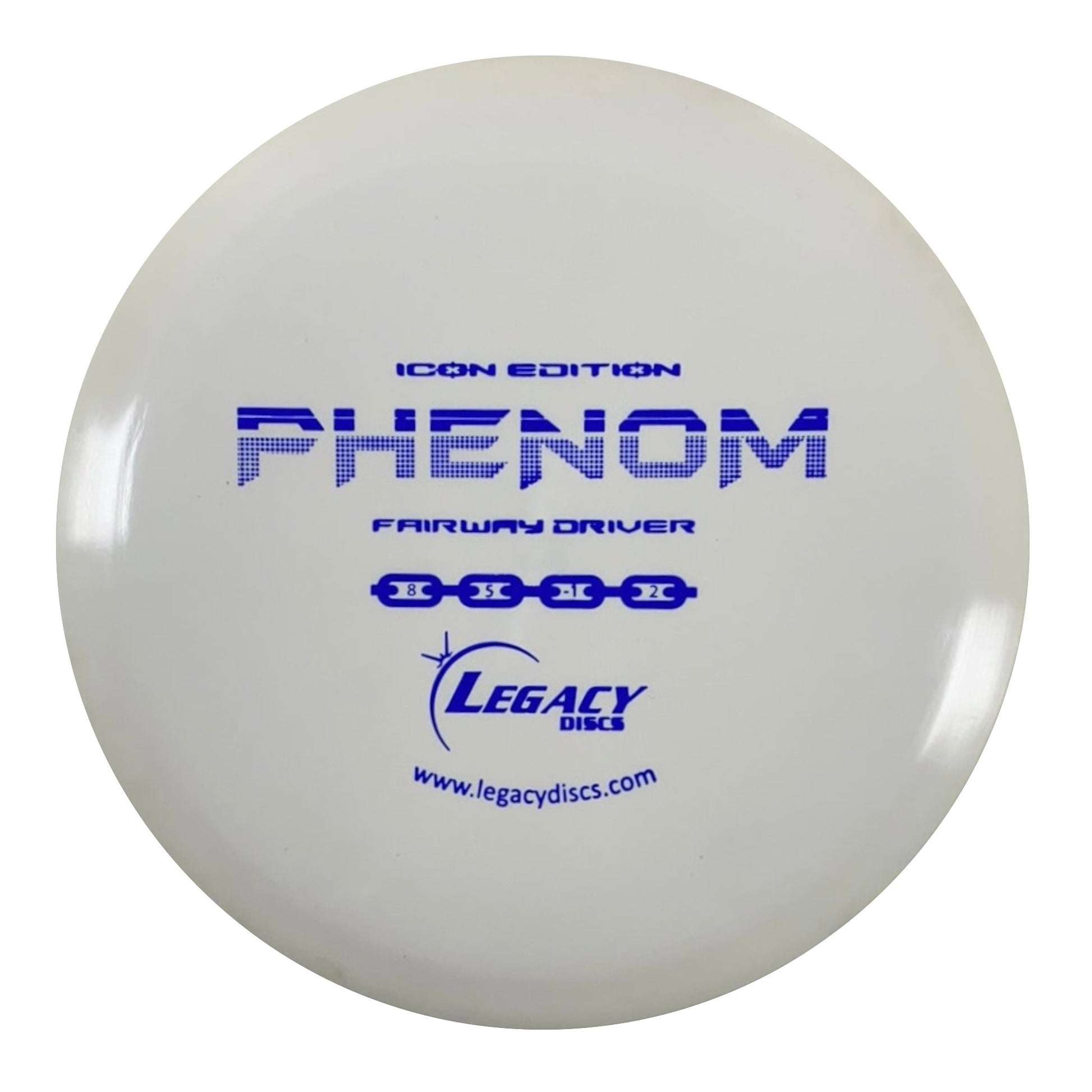 Legacy Discs Phenom | Icon | White/Blue 172-176g Disc Golf
