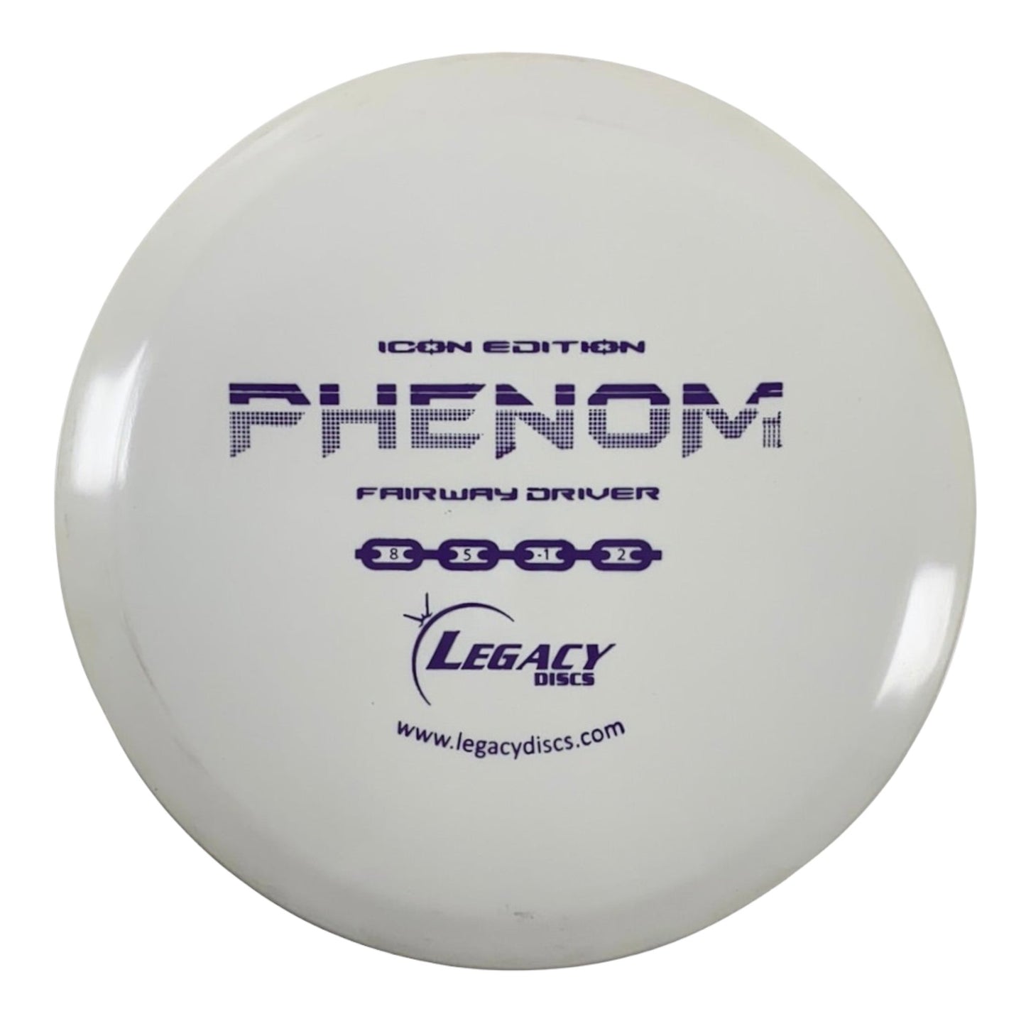 Legacy Discs Phenom | Icon | White/Purple 173-175g Disc Golf