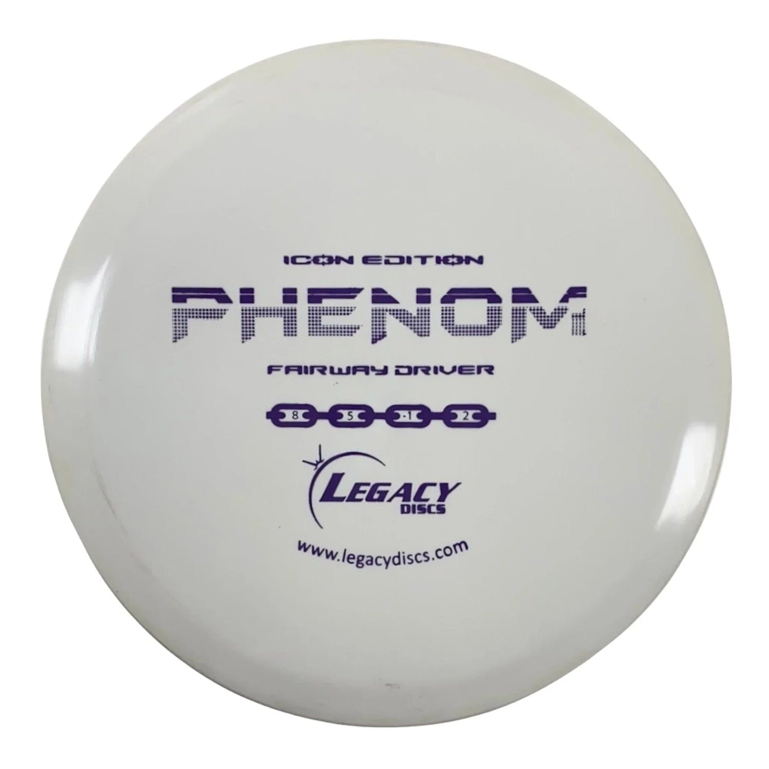 Legacy Discs Phenom | Icon | White/Purple 173 - 175g Disc Golf