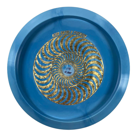 Legacy Discs Phenom | Swirly Icon | Blue/Gold 175g (Bottom Stamp) Disc Golf
