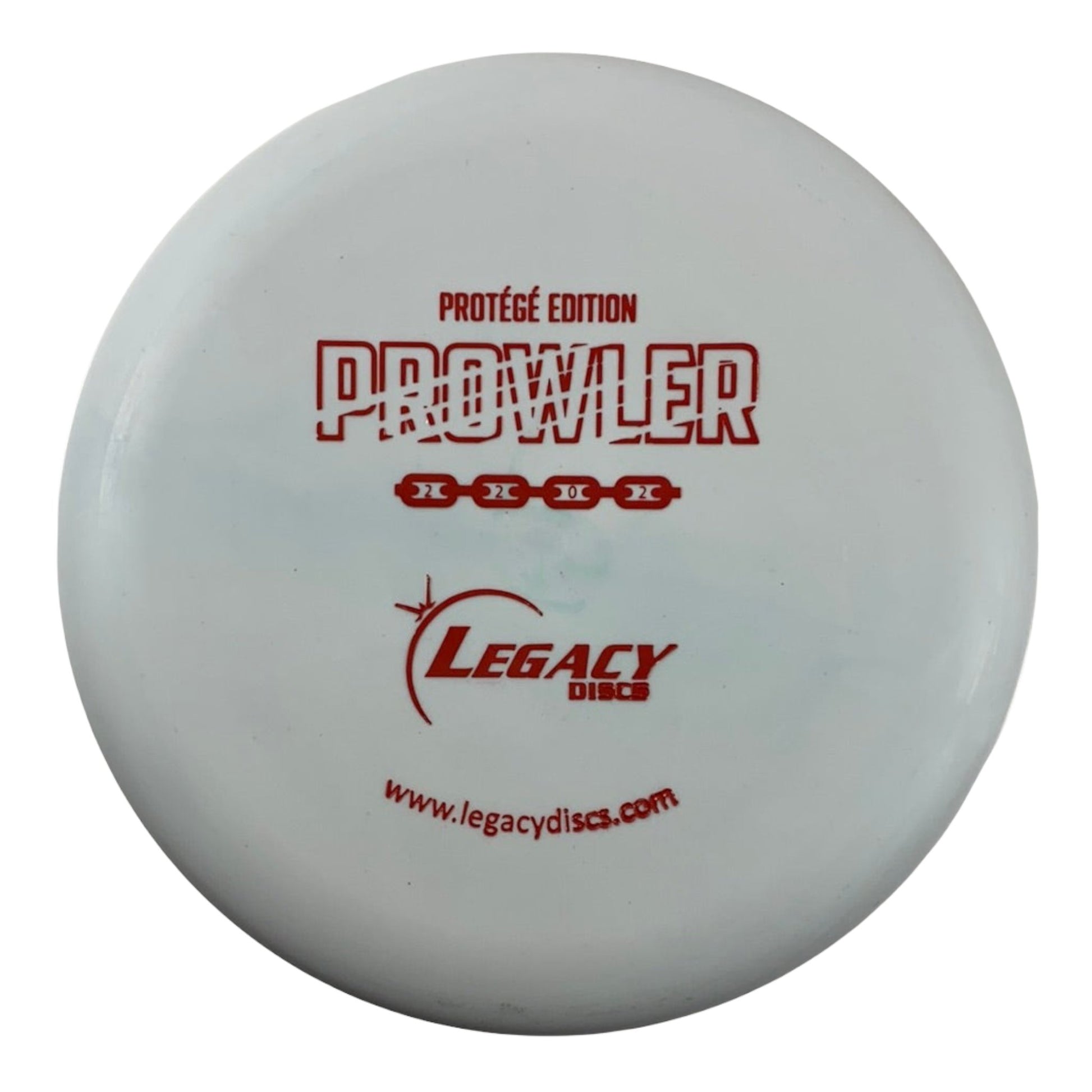 Legacy Discs Prowler | Protégé | White/Red 175g Disc Golf