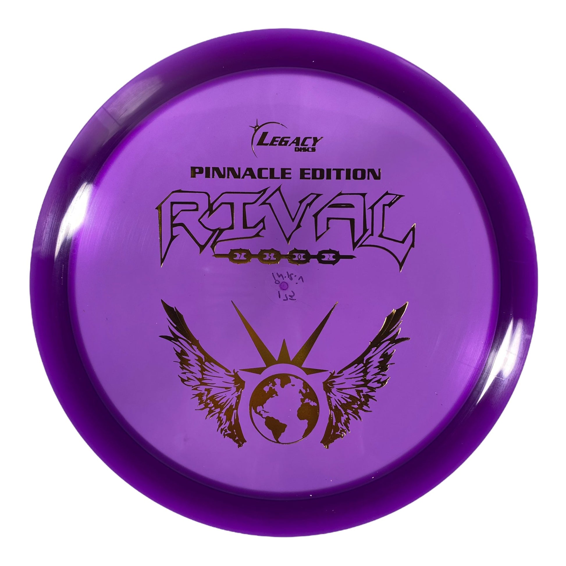 Legacy Discs Rival | Pinnacle | Purple/Gold 175g Disc Golf