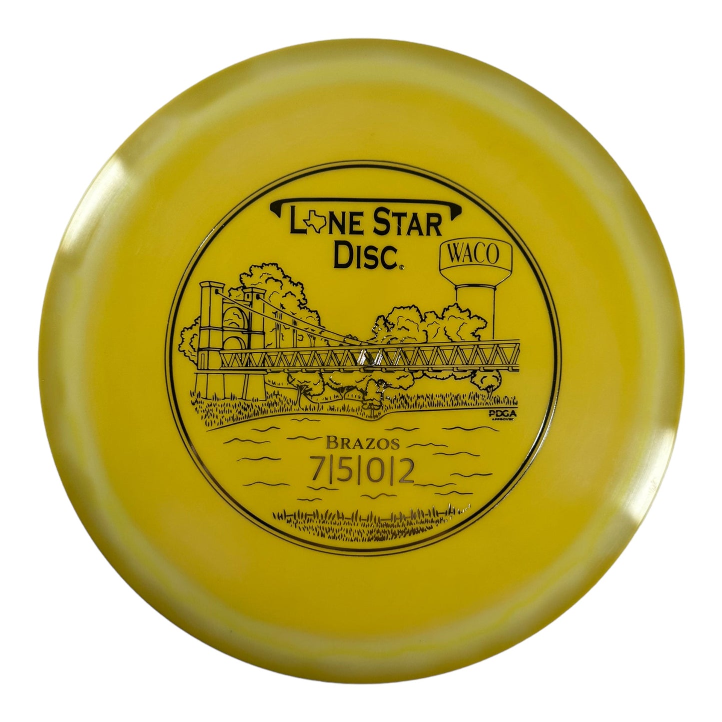Lone Star Disc Brazos | Alpha | Yellow/Silver 171g Disc Golf