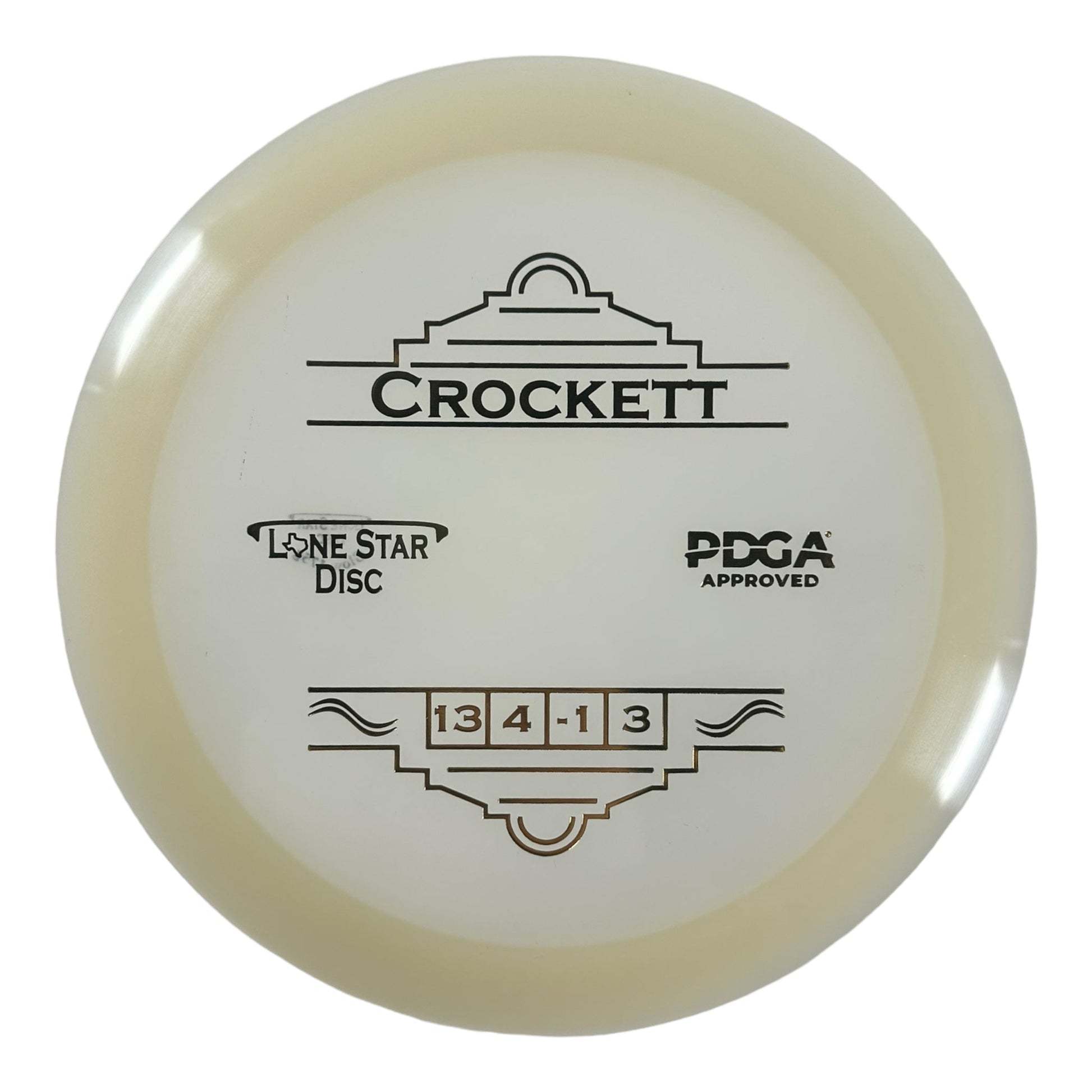 Lone Star Disc Crockett | Glow | Glow/Gold 175g Disc Golf