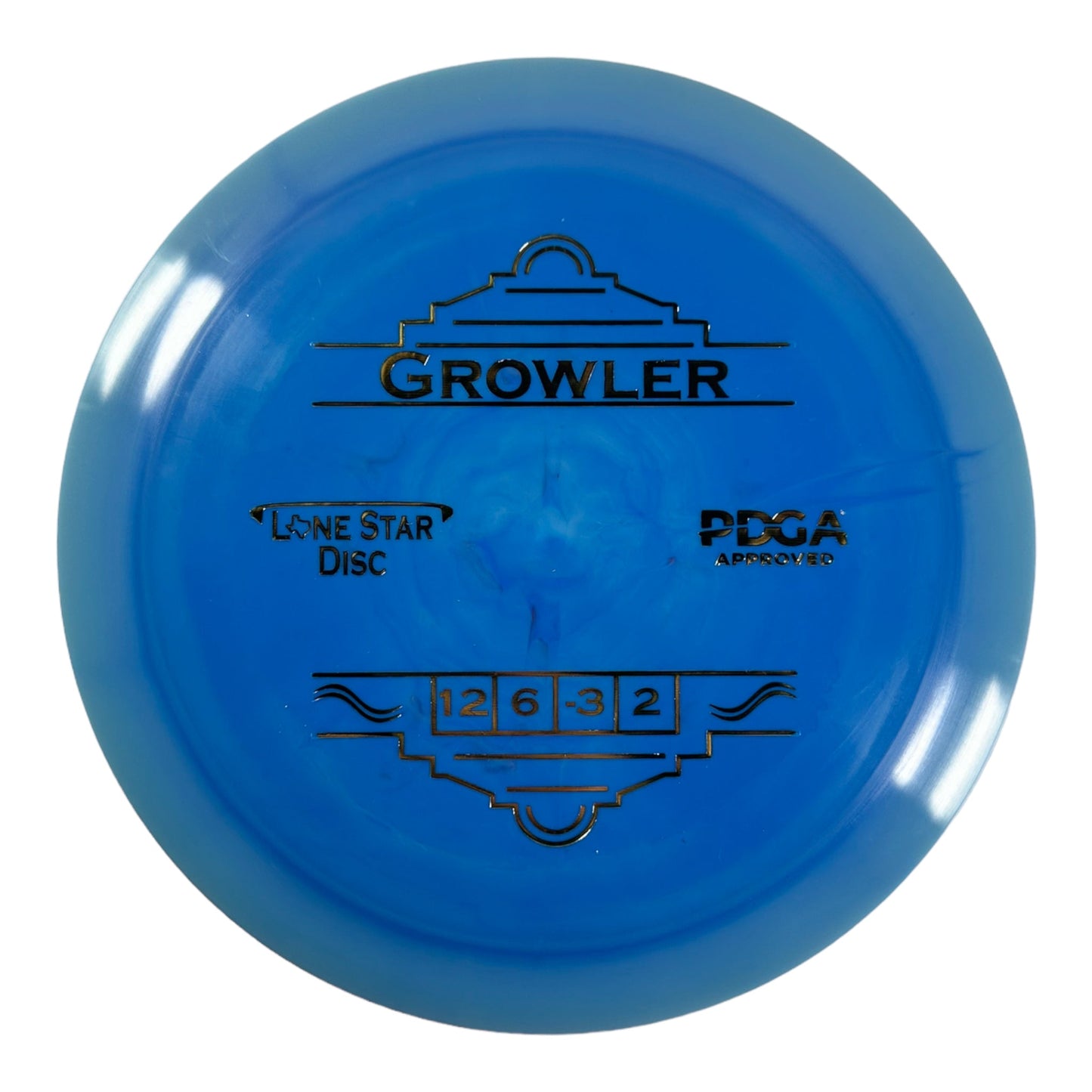 Lone Star Disc Growler | Alpha | Blue/Gold 171g Disc Golf