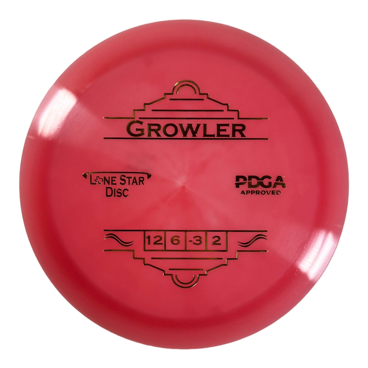 Lone Star Disc Growler | Alpha | Pink/Gold 174g Disc Golf