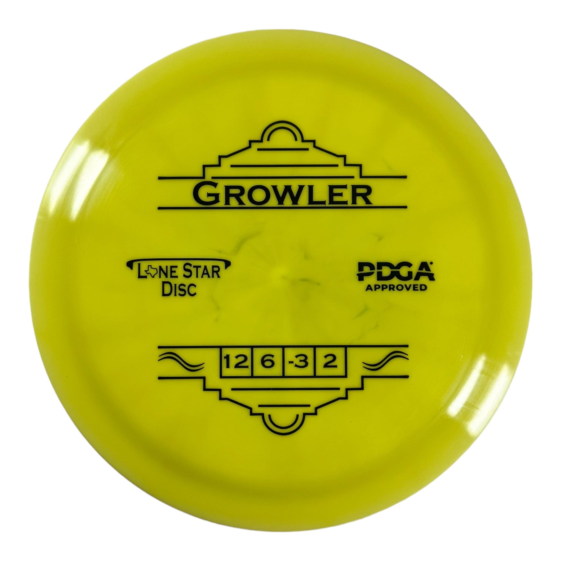 Lone Star Disc Growler | Alpha | Yellow/Black 171g Disc Golf