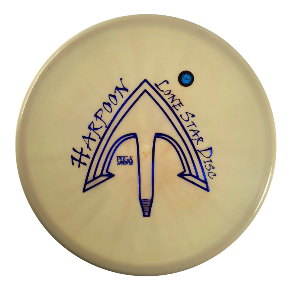Lone Star Disc Harpoon | Bravo | Tan/Blue 171g Disc Golf
