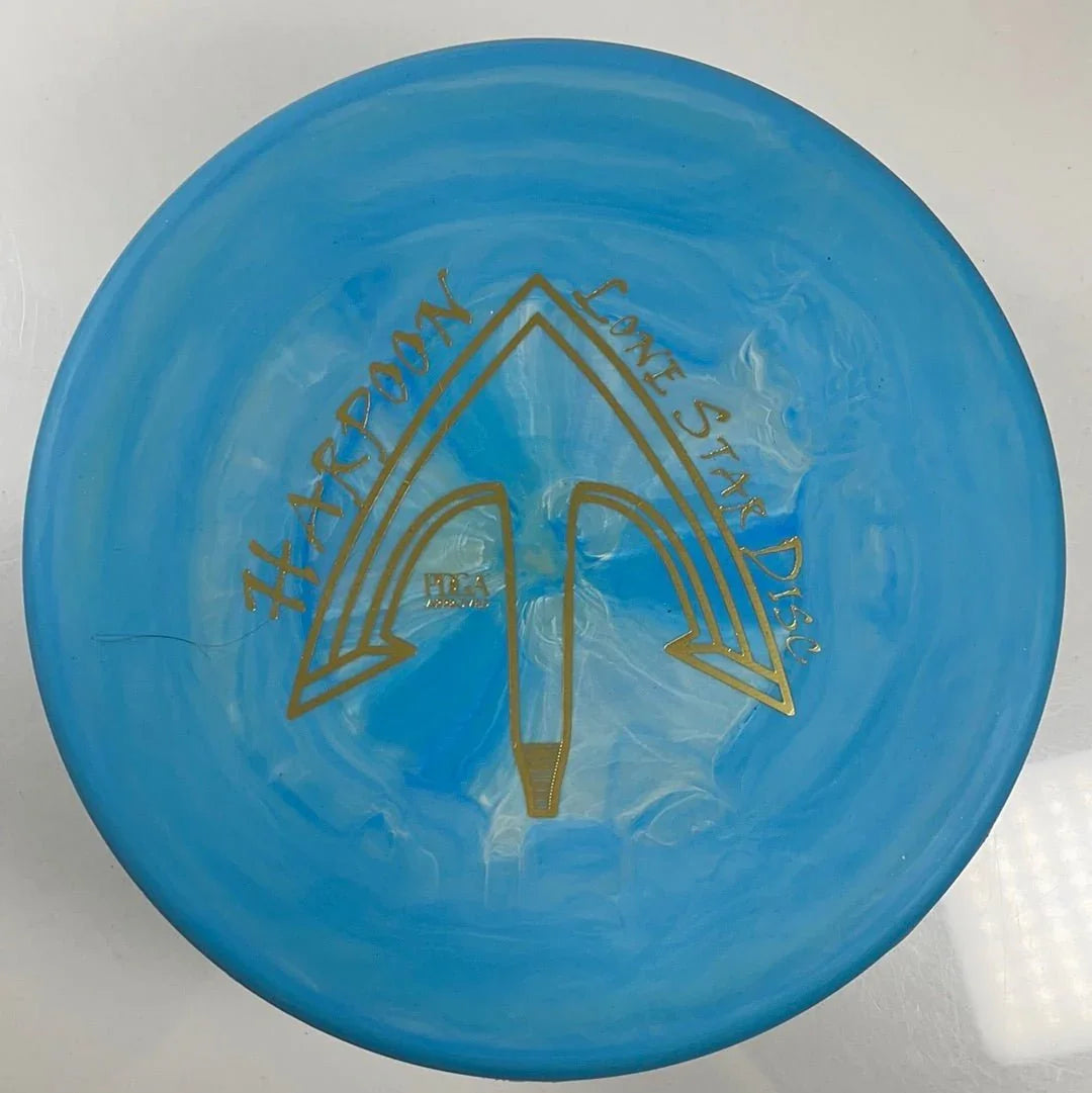 Lone Star Disc Harpoon | Victor | Blue/Gold 170g Disc Golf