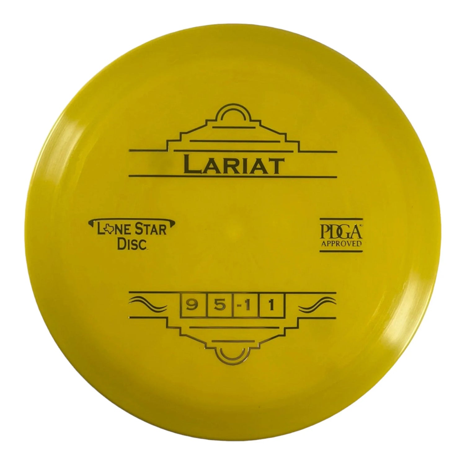 Lone Star Discs Lariat | Bravo | Yellow/Silver 172g Disc Golf