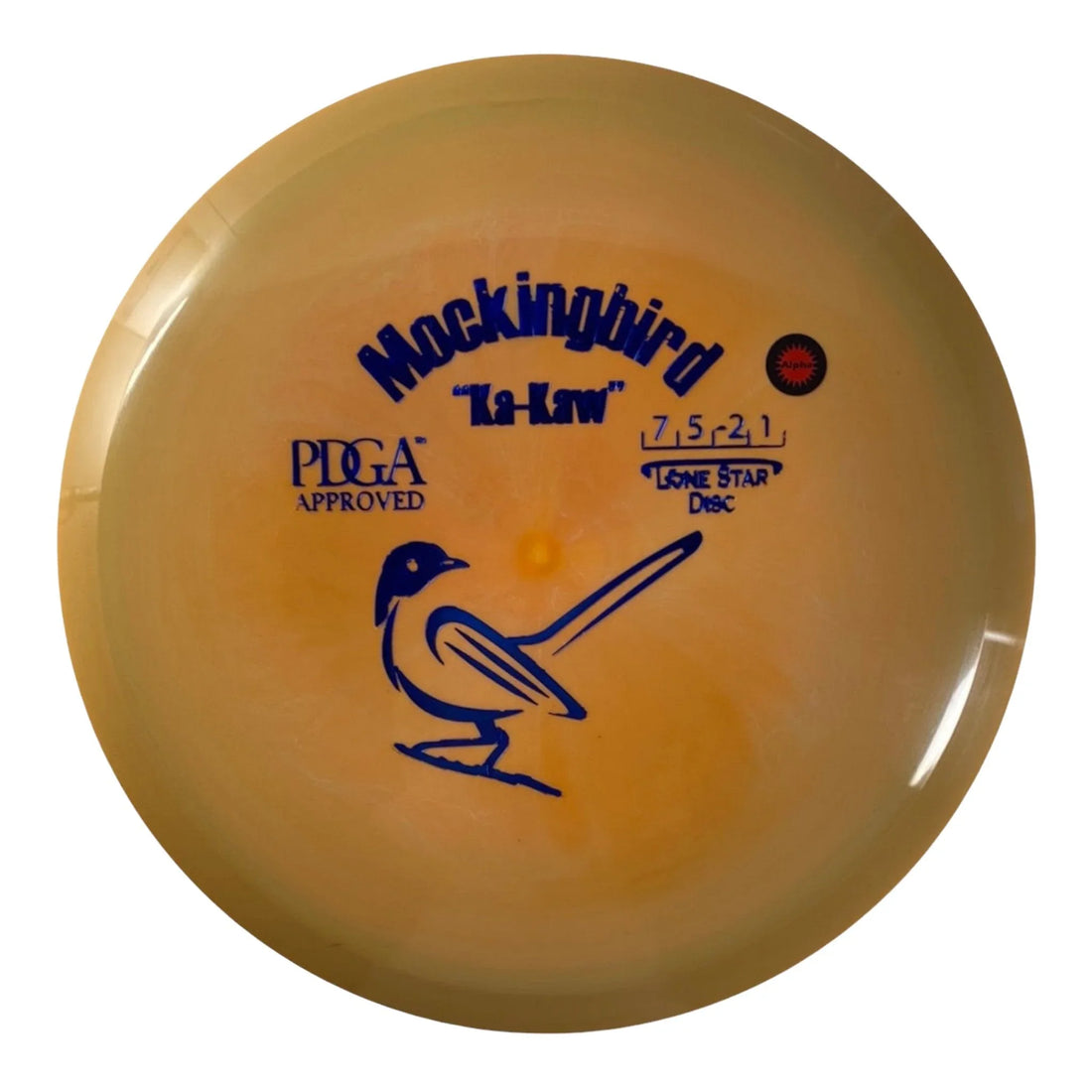 Lone Star Disc Mockingbird | Alpha | Orange/Blue 162g Disc Golf