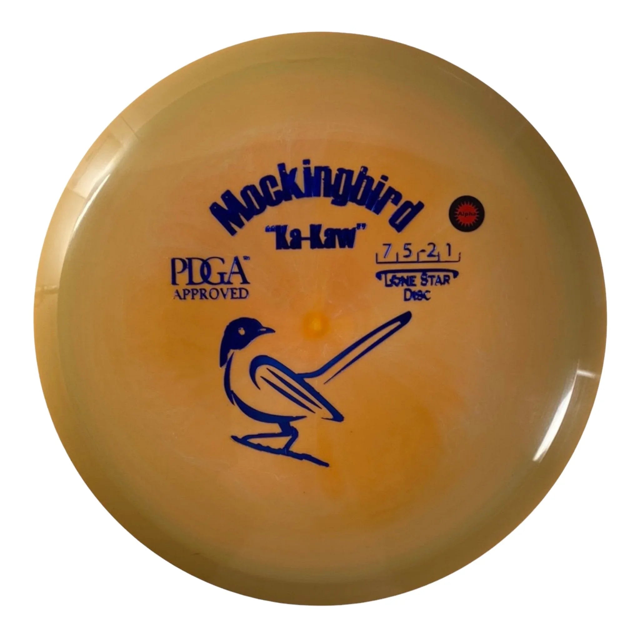 Lone Star Disc Mockingbird | Alpha | Orange/Blue 162g Disc Golf