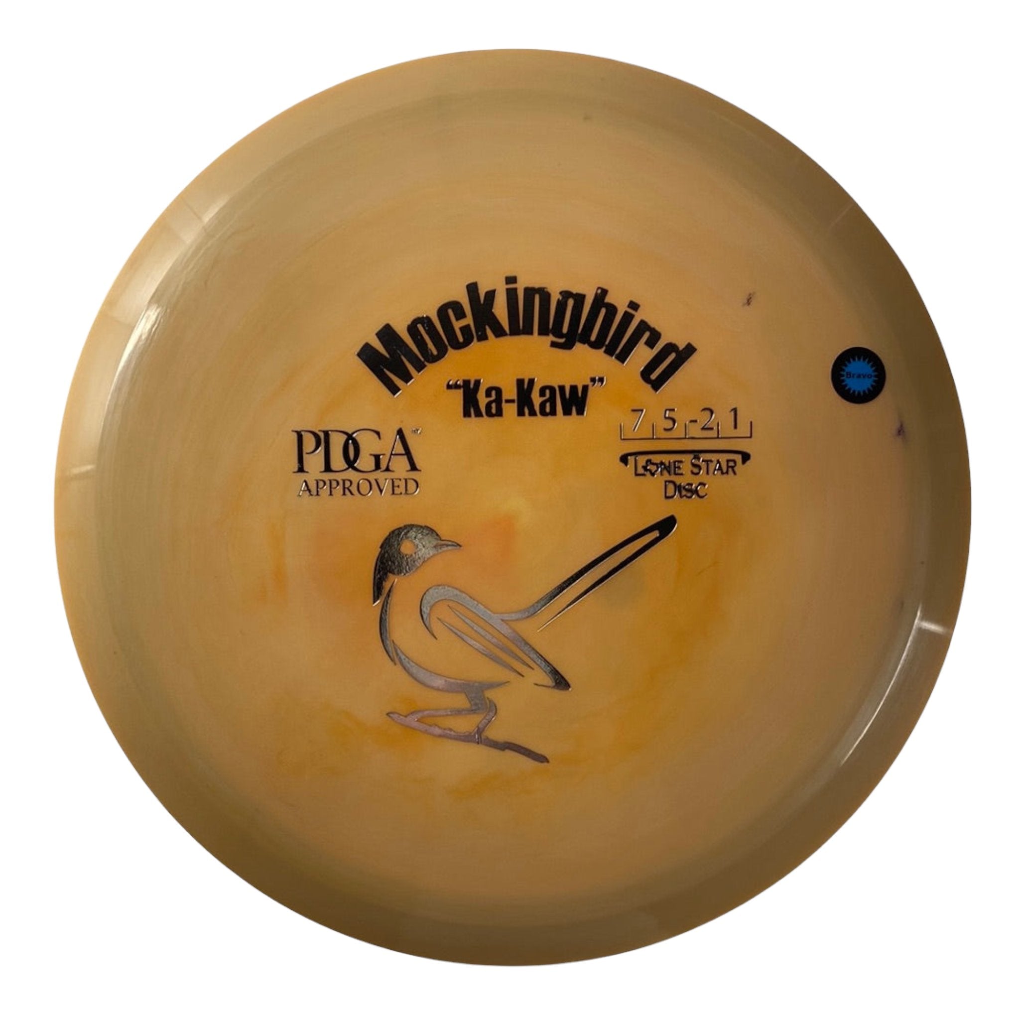 Lone Star Disc Mockingbird | Bravo | Orange/Silver 175g Disc Golf