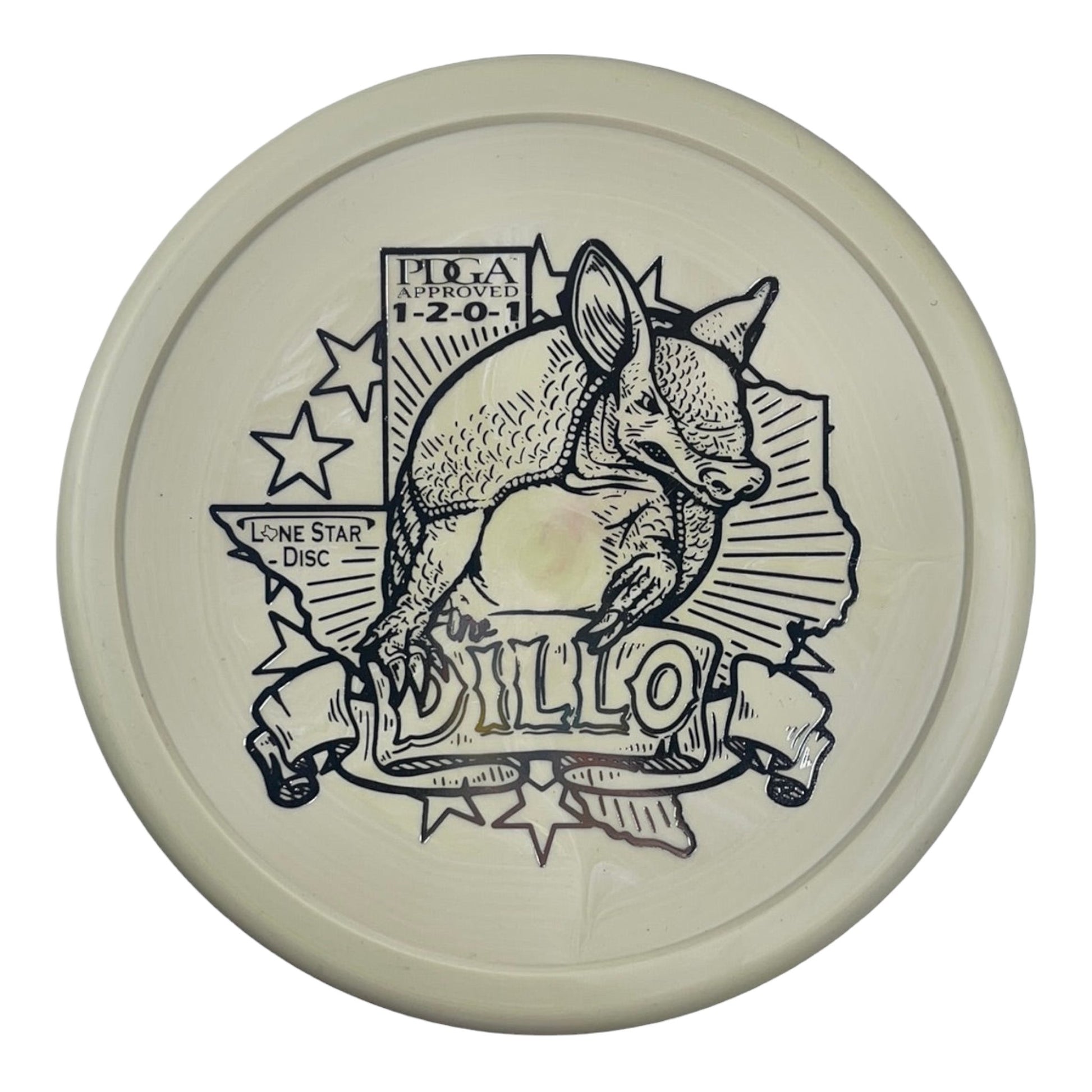 Lone Star Discs Armadillo | Victor 2 | Tan/Silver 168g Disc Golf