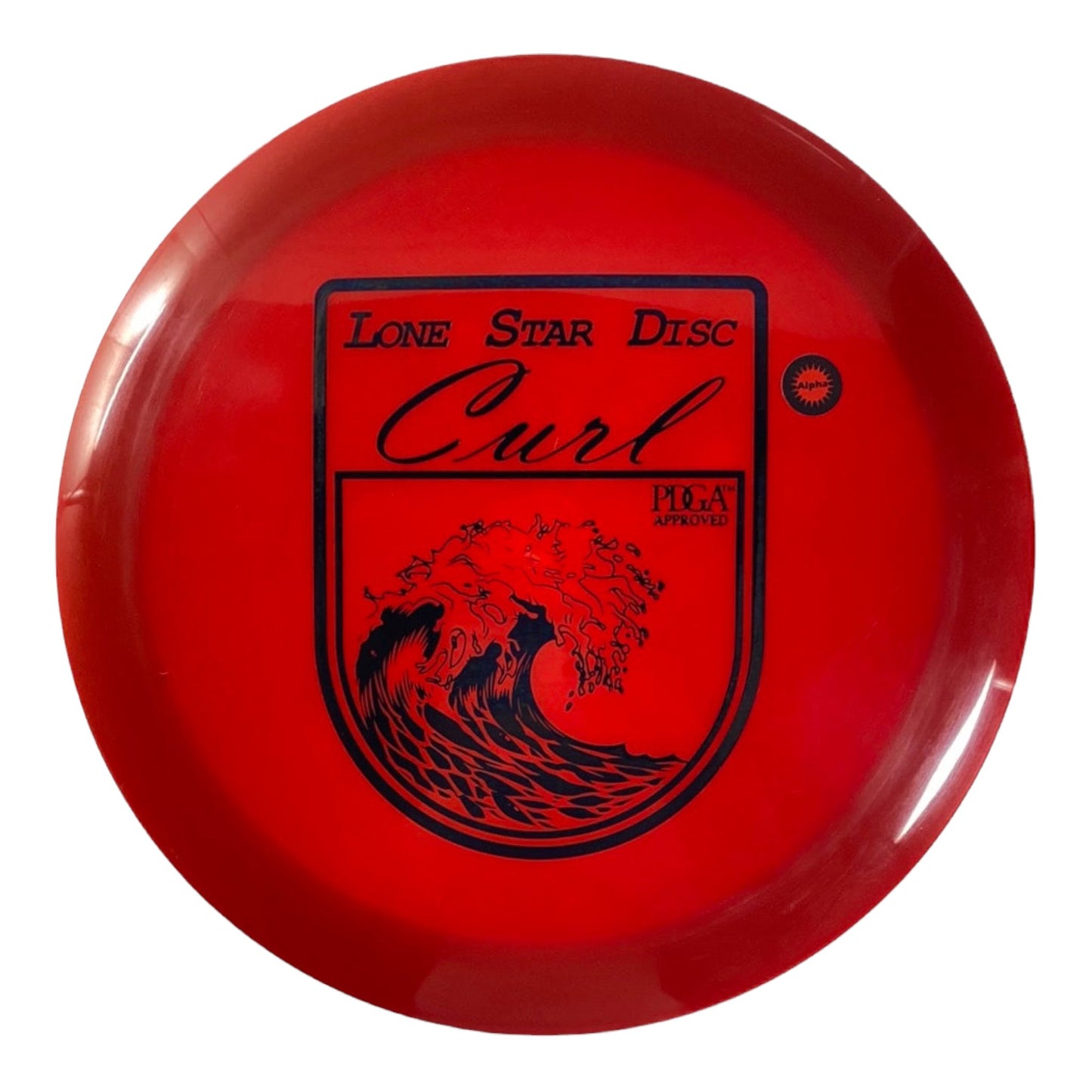 Lone Star Discs Curl | Alpha | Red/Black 175g Disc Golf