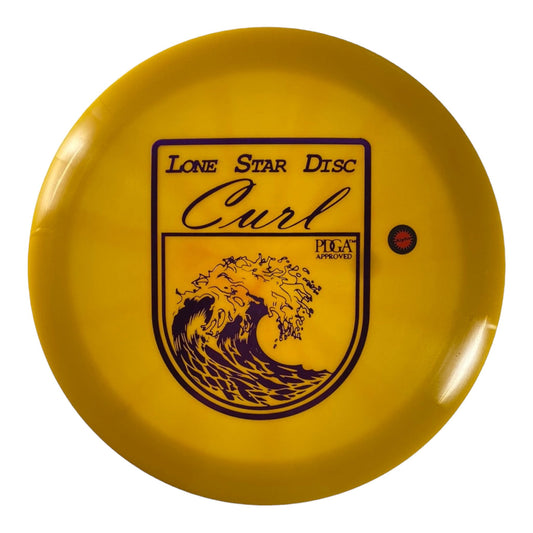 Lone Star Discs Curl | Alpha | Yellow/Purple 174g Disc Golf
