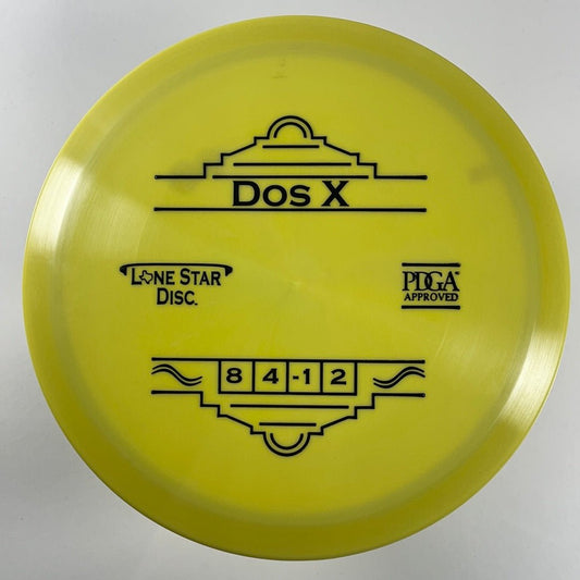 Lone Star Discs Dos X | Alpha | Yellow/Black 173g Disc Golf