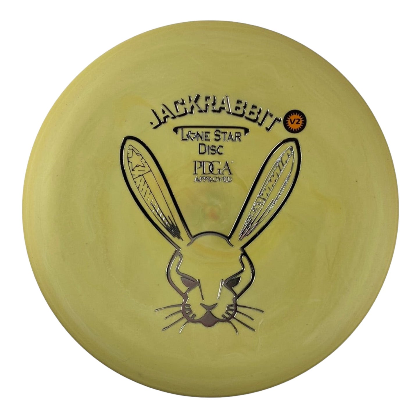 Lone Star Discs Jack Rabbit | Victor 2 | Yellow/Silver 174g Disc Golf