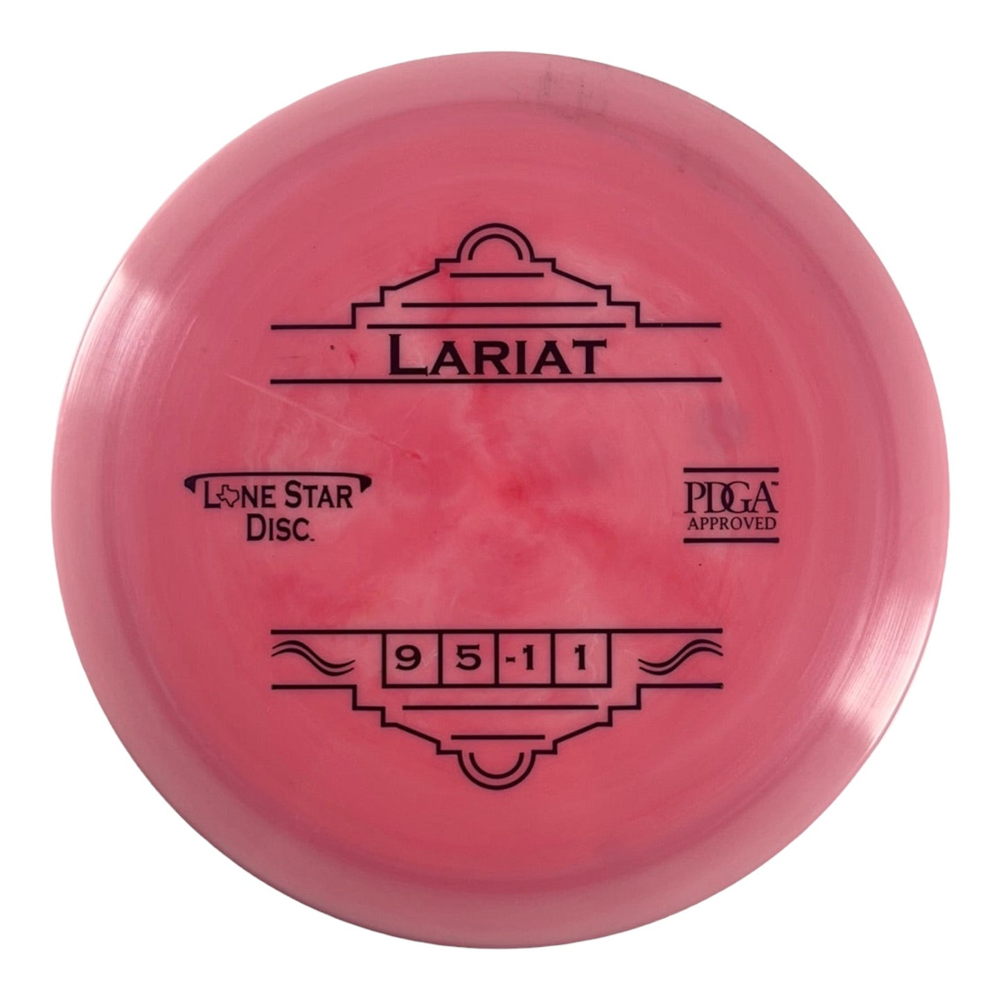 Lone Star Discs Lariat | Alpha | Pink/Black 172g Disc Golf