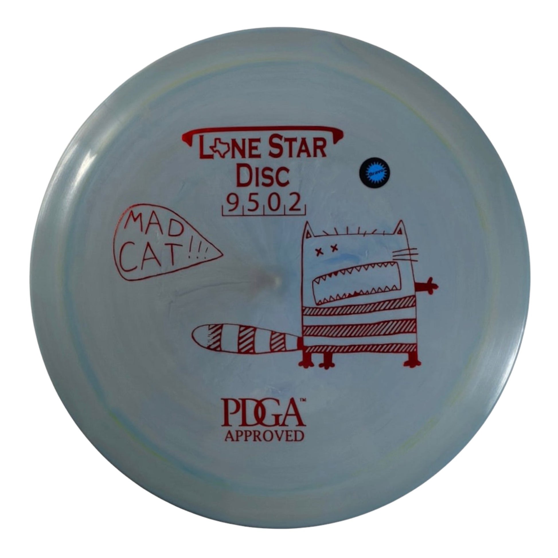 Lone Star Discs Mad Cat | Bravo | Blue/Red 174g Disc Golf