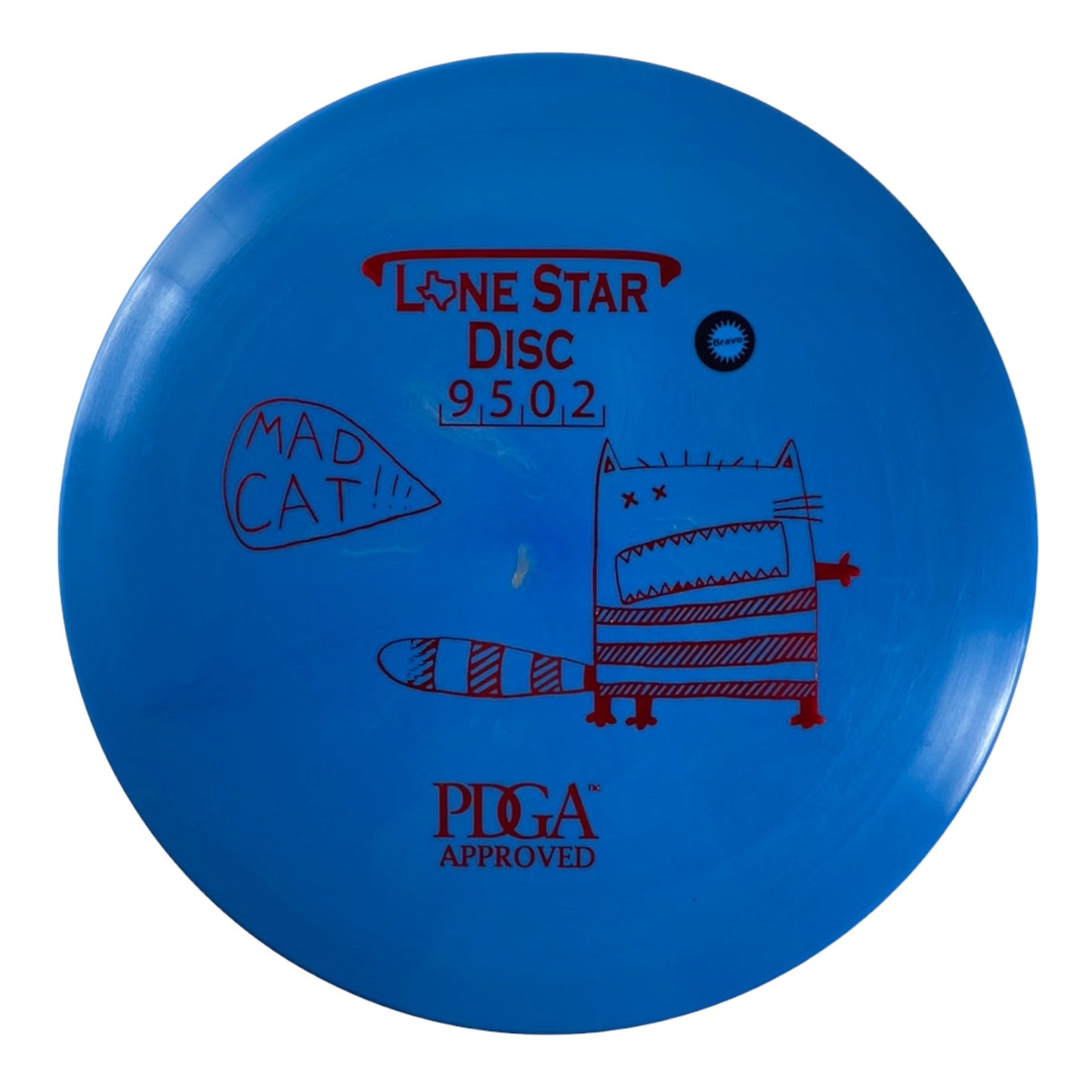 Lone Star Discs Mad Cat | Bravo | Blue/Red 174g Disc Golf