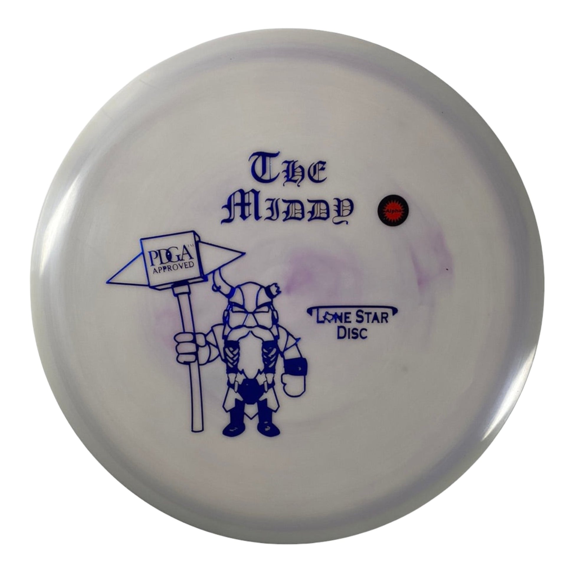 Lone Star Discs Middy | Alpha | Purple/Blue 174g Disc Golf
