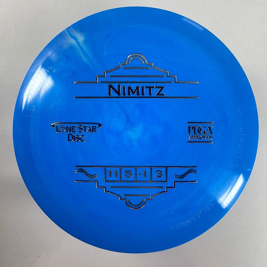 Lone Star Discs Nimitz | Bravo | Blue/Silver 175g Disc Golf