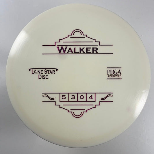 Lone Star Discs Walker | Alpha | White/Pink 171g Disc Golf