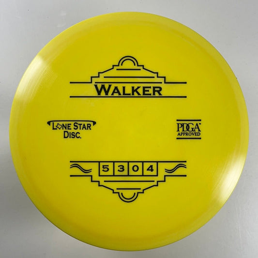 Lone Star Discs Walker | Alpha | Yellow/Black 173g Disc Golf