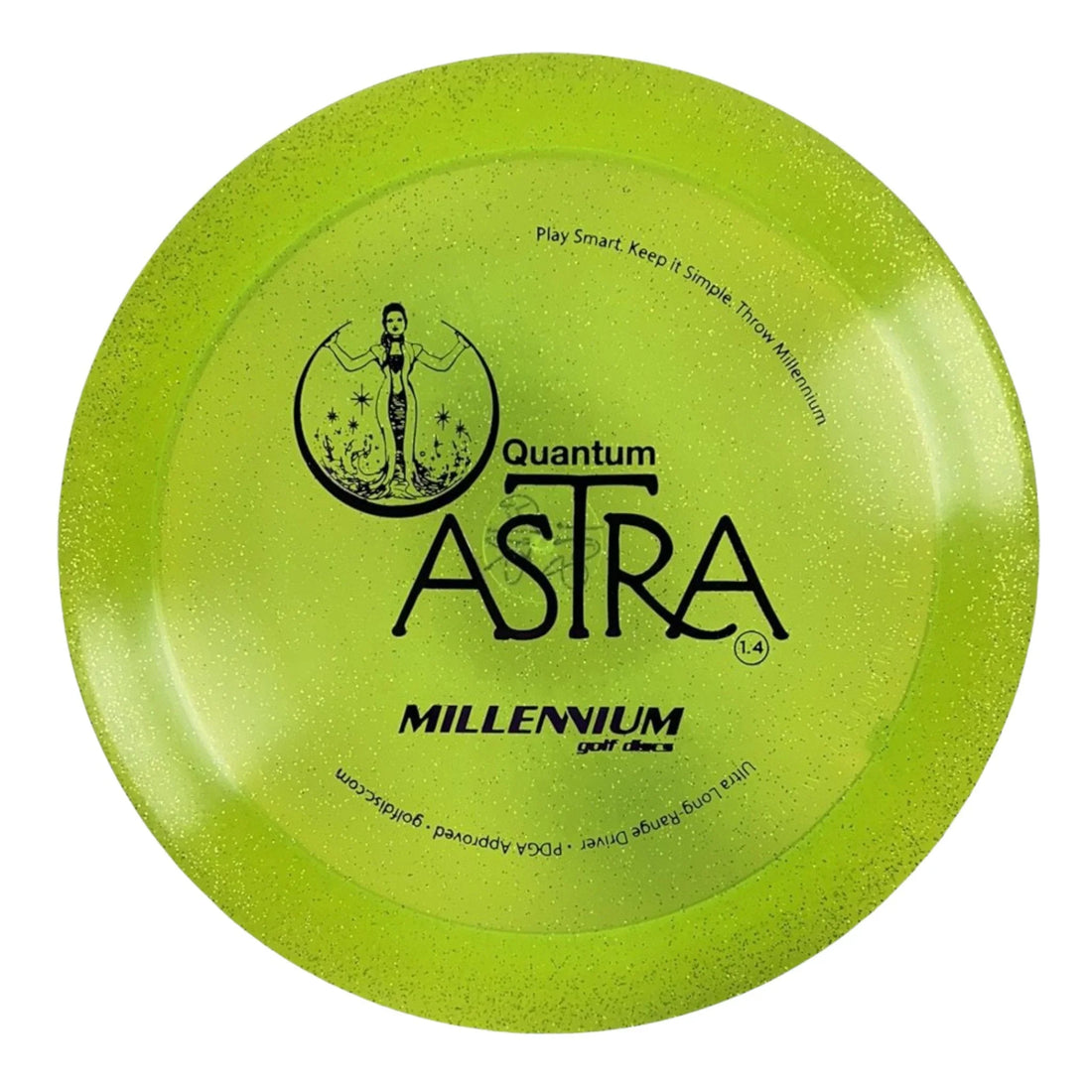 Millennium Golf Discs Astra | Quantum Stardust | Yellow/Purple 168 - 175g Disc Golf