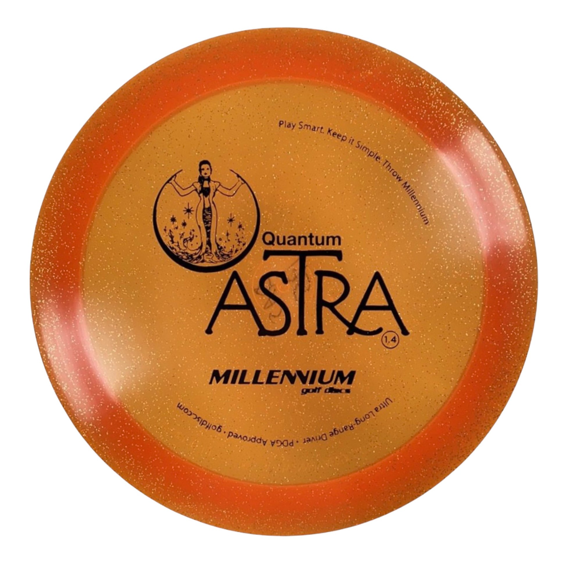 Millennium Golf Discs Astra | Quantum Stardust | Orange/Black 175g Disc Golf