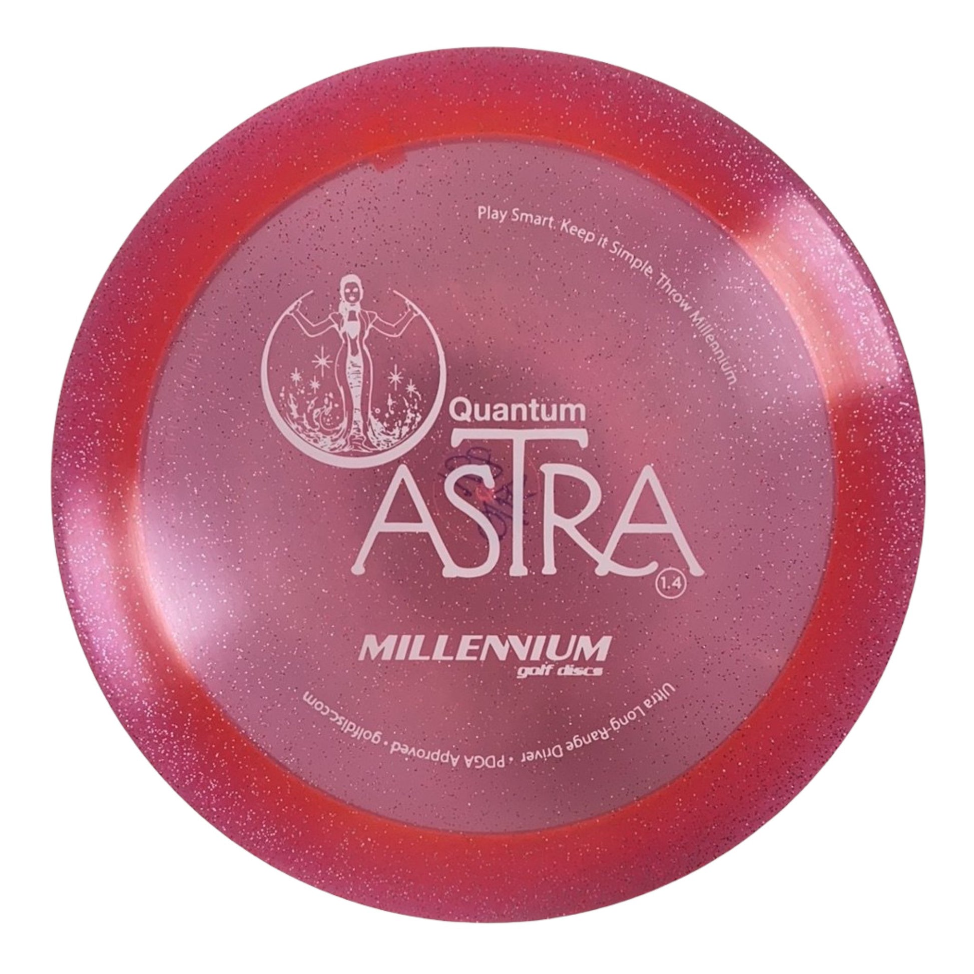 Millennium Golf Discs Astra | Quantum Stardust | Pink/White 168g Disc Golf