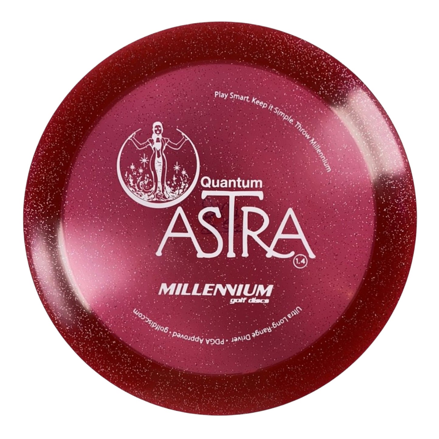 Millennium Golf Discs Astra | Quantum Stardust | Red/White 163-172g Disc Golf