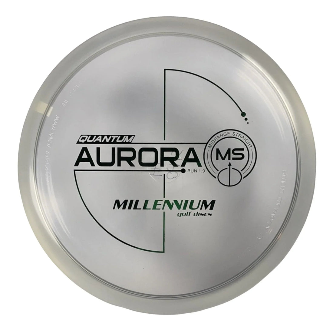 Millennium Golf Discs Aurora MS | Quantum | Clear/Green 171 - 175g Disc Golf