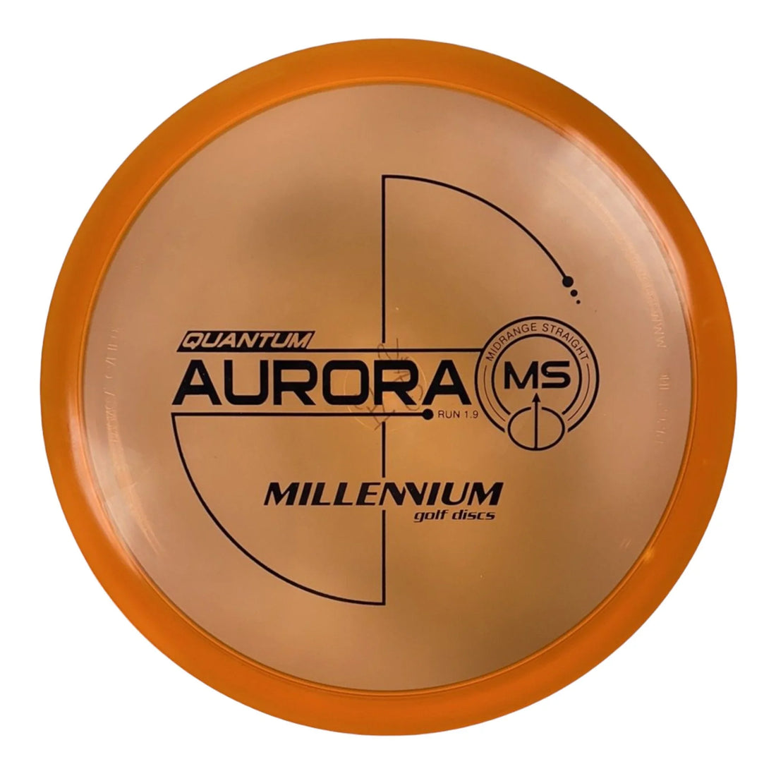 Millennium Golf Discs Aurora MS | Quantum | Orange/Black 171 - 173g Disc Golf