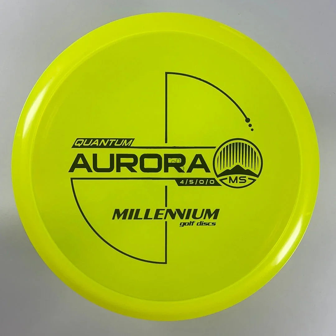 Millennium Golf Discs Aurora MS | Quantum | Yellow/Black 180g Disc Golf