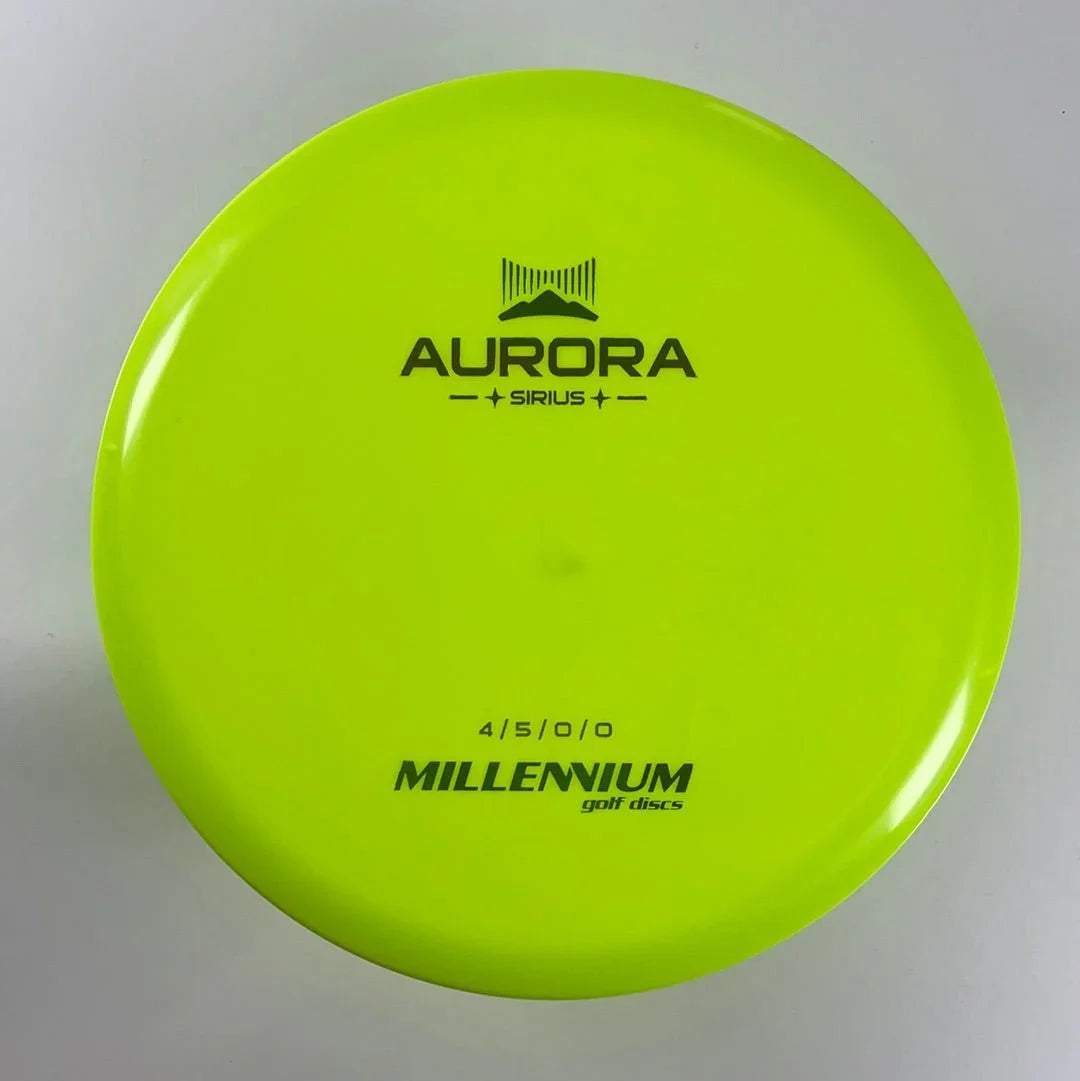 Millennium Golf Discs Aurora MS | Sirius | Green/Rasta 176 - 177g Disc Golf