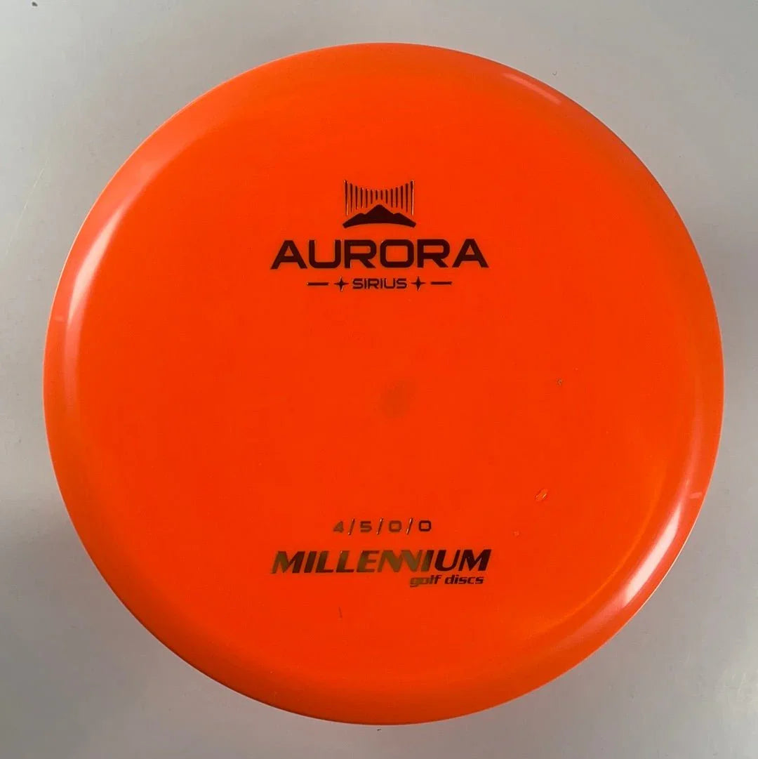 Millennium Golf Discs Aurora MS | Sirius | Orange/Gold 180g Disc Golf