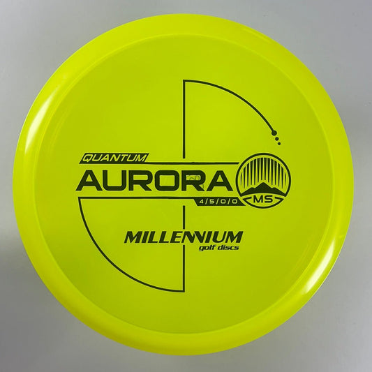 Millennium Golf Discs Aurora MS | Quantum | Yellow/Black 180g Disc Golf