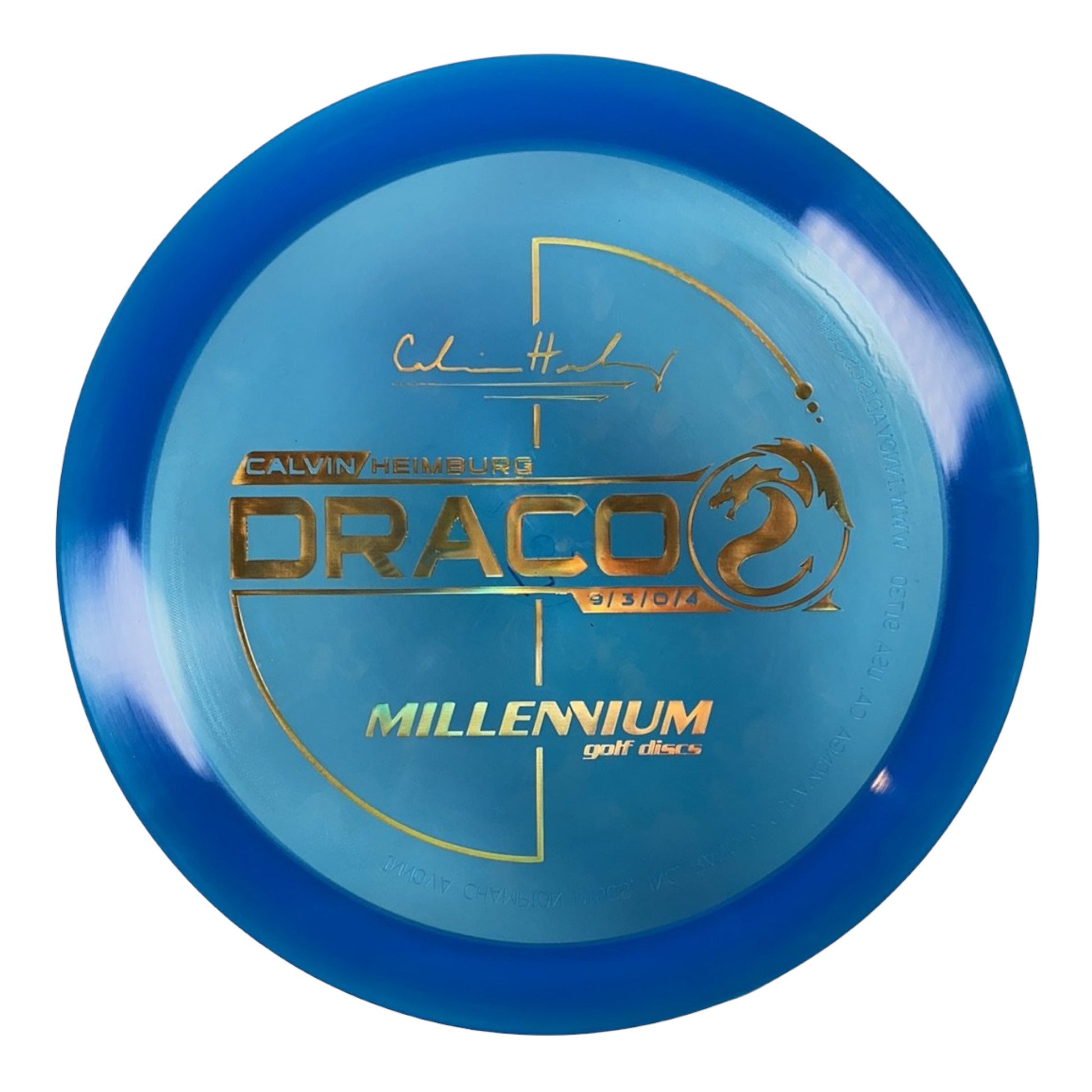Millennium Golf Discs Draco | Quantum | Blue/Gold 171g (Calvin Heimburg) Disc Golf