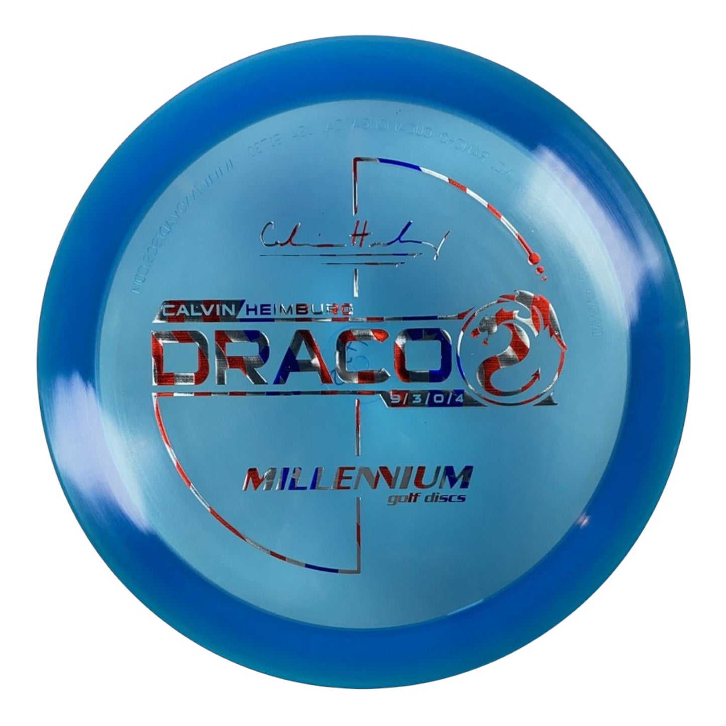 Millennium Golf Discs Draco | Quantum | Blue/USA 175g (Calvin Heimburg) Disc Golf