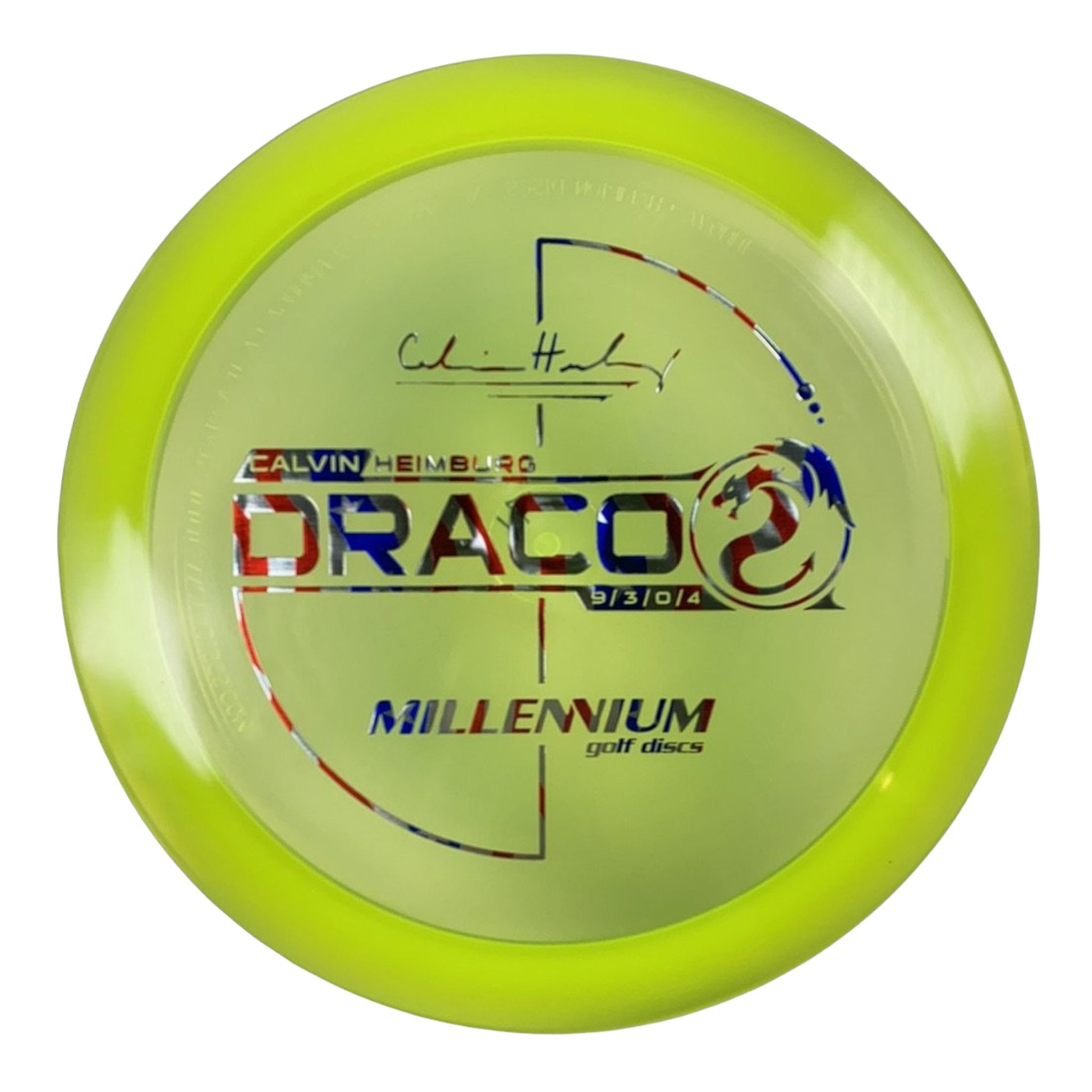 Millennium Golf Discs Draco | Quantum | Neon/USA 171g (Calvin Heimburg) Disc Golf