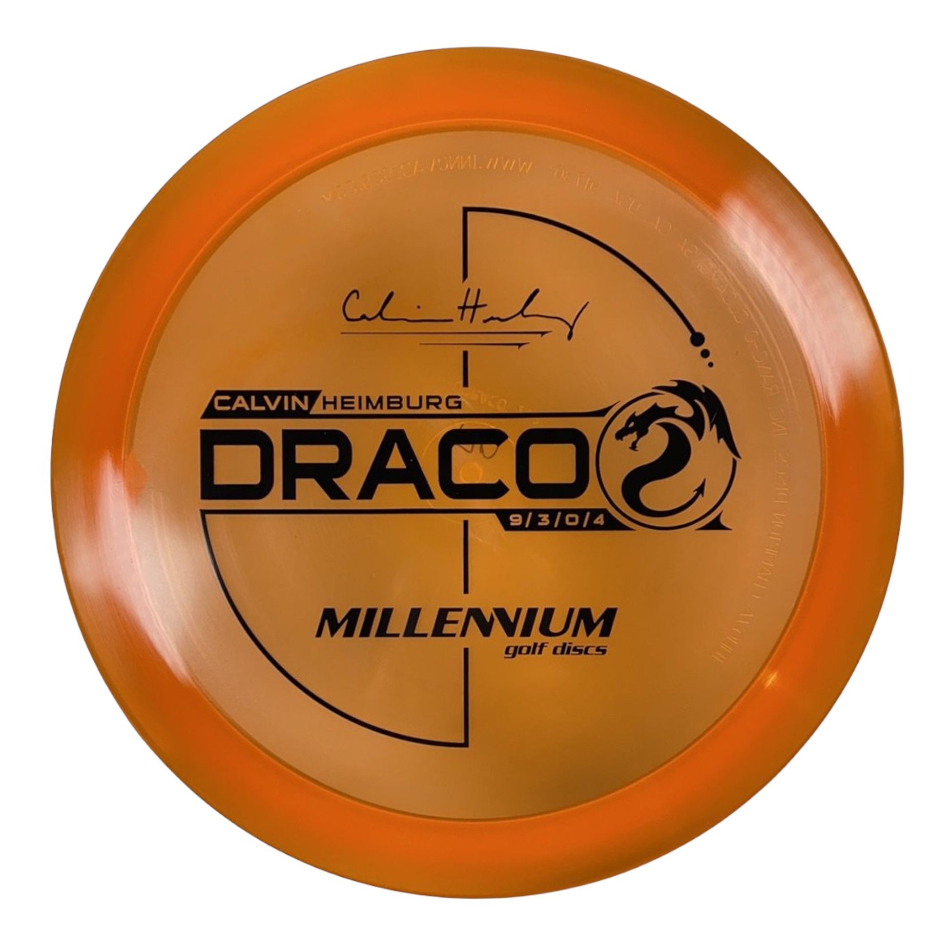 Millennium Golf Discs Draco | Quantum | Orange/Black 170-171g (Calvin Heimburg) Disc Golf