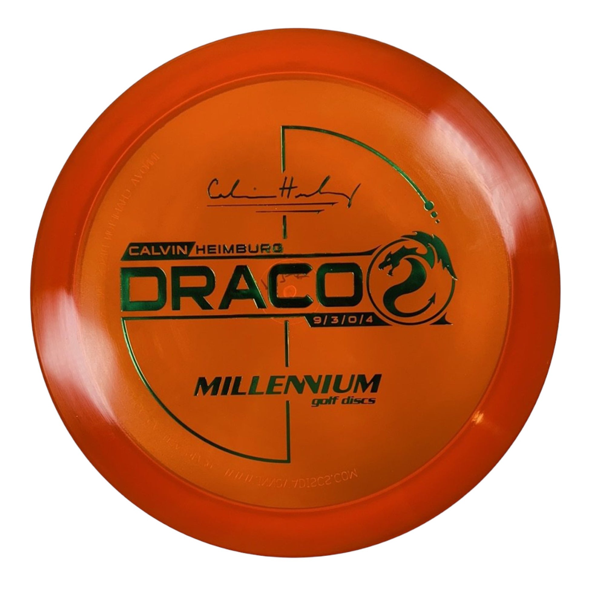 Millennium Golf Discs Draco | Quantum | Orange/Green 175g (Calvin Heimburg) Disc Golf