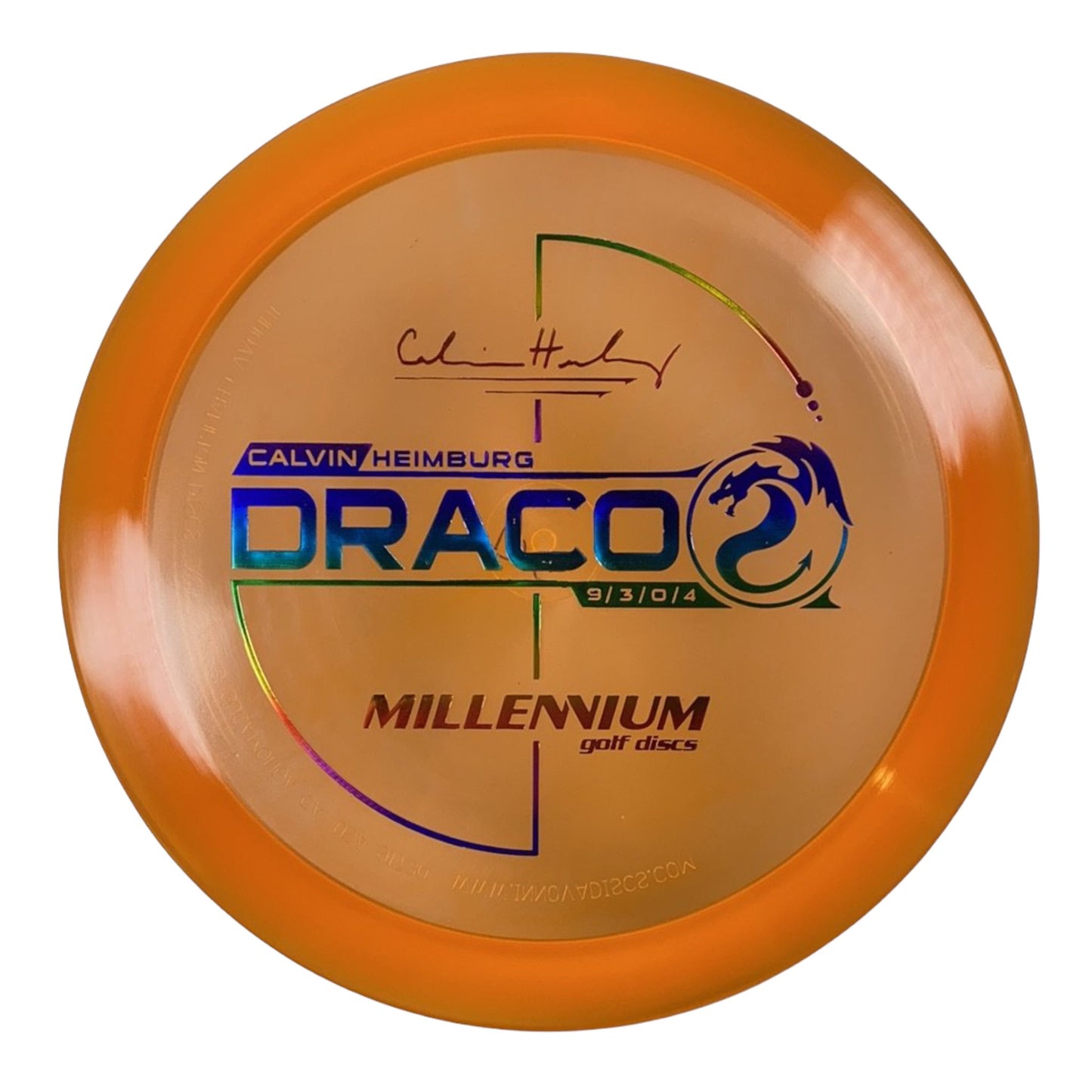 Millennium Golf Discs Draco | Quantum | Orange/Rainbow 175g (Calvin Heimburg) Disc Golf