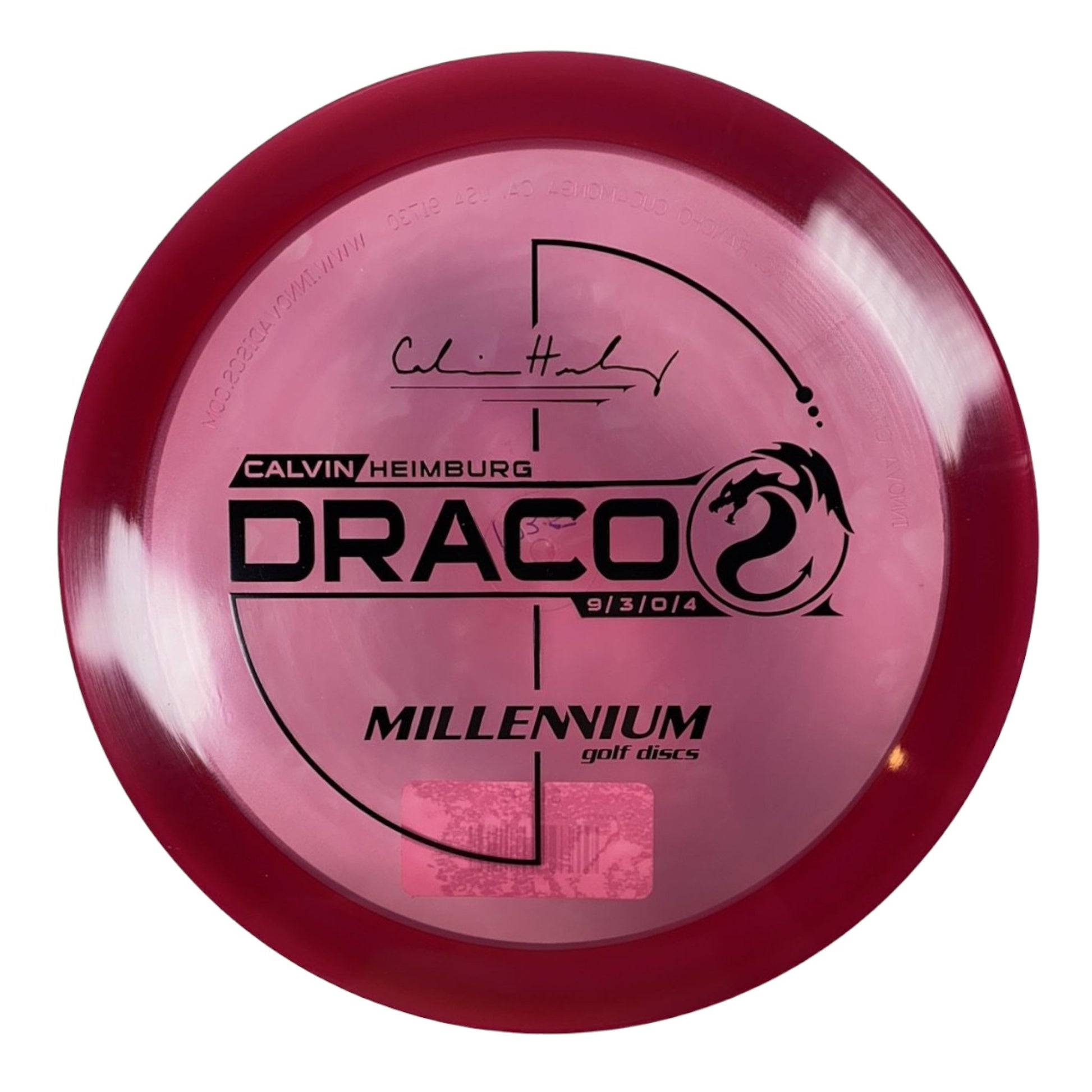 Millennium Golf Discs Draco | Quantum | Red/Black 175g (Calvin Heimburg) Disc Golf